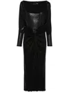 Iro Oceanna Midi Dress In Black