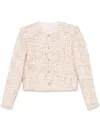 Iro Wool Blend Short Jacket In Neutrals