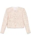 Iro Wool Blend Short Jacket In Neutrals
