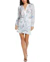 Iro Oslona Silk-blend Mini Dress In Pink