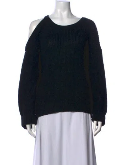 Pre-owned Iro Off-the-shoulder Sweater In Black