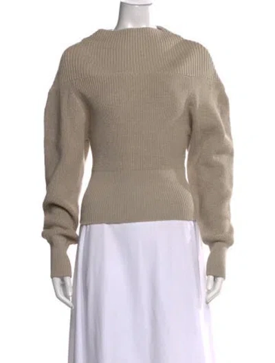 Pre-owned Iro Off-the-shoulder Sweater W/ Tags In Neutrals