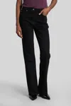 Iro Olivier Jeans In Black Cotton In Black