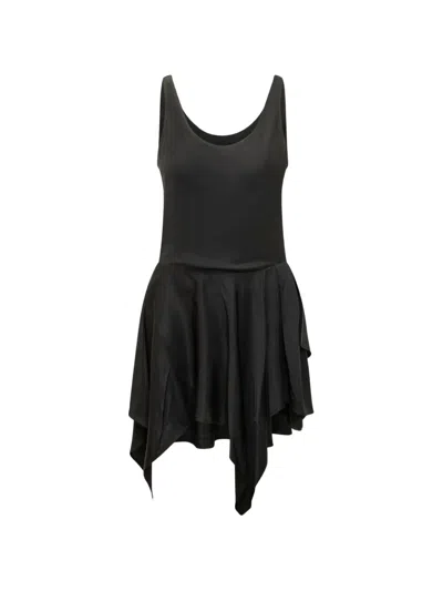 Iro Olyss Ruffled Asymmetric Dress In Black