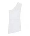 Iro One-shoulder Cotton-blend Minidress In White