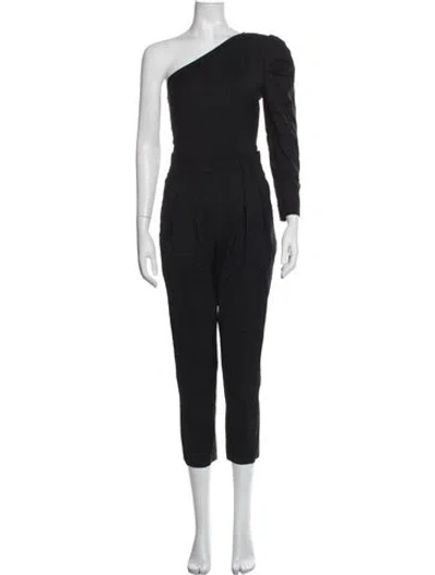 Pre-owned Iro One-shoulder Jumpsuit In Black