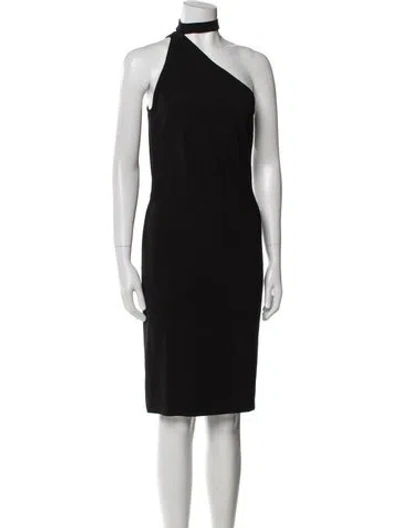 Pre-owned Iro One-shoulder Knee-length Dress W/ Tags In Black