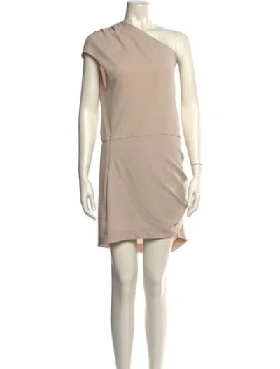 Pre-owned Iro One-shoulder Mini Dress In Neutral