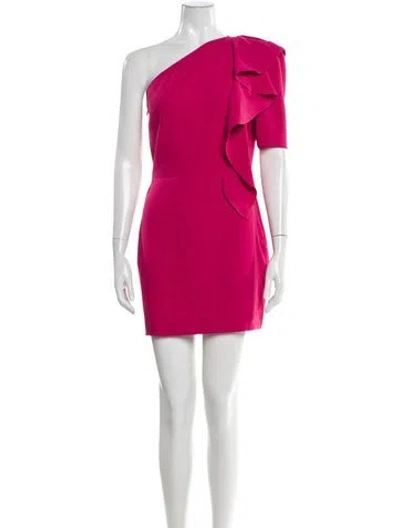 Pre-owned Iro One-shoulder Mini Dress In Pink