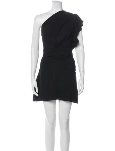 Pre-owned Iro One-shoulder Mini Dress W/ Tags In Black