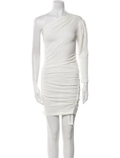 Pre-owned Iro One-shoulder Mini Dress W/ Tags In Neutral