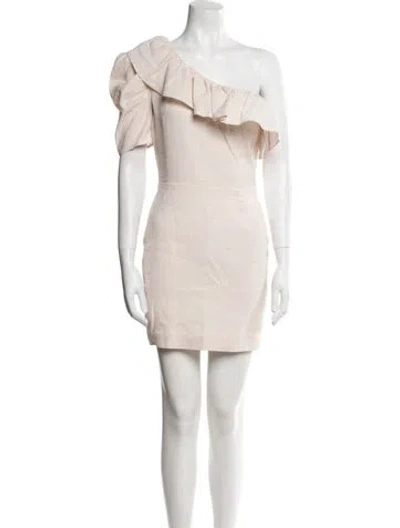 Pre-owned Iro One-shoulder Mini Dress W/ Tags In Pink