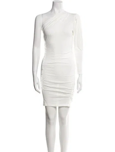 Pre-owned Iro One-shoulder Mini Dress W/ Tags In White