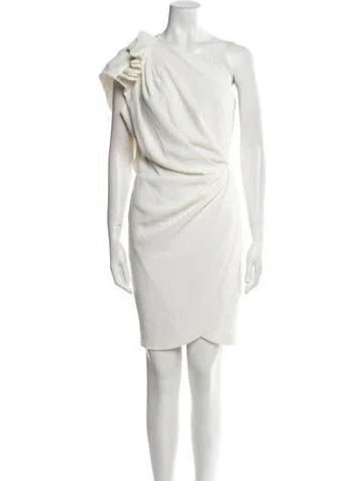 Pre-owned Iro One-shoulder Mini Dress W/ Tags In White