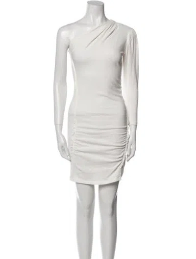 Pre-owned Iro One-shoulder Mini Dress In White
