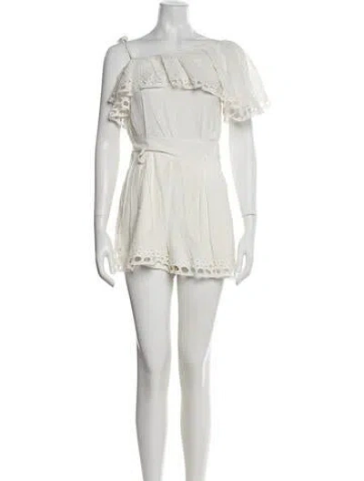 Pre-owned Iro One-shoulder Romper In Neutral