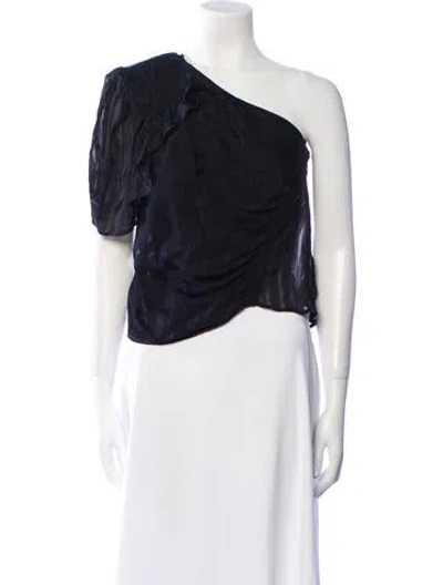 Pre-owned Iro One-shoulder Short Sleeve Crop Top W/ Tags