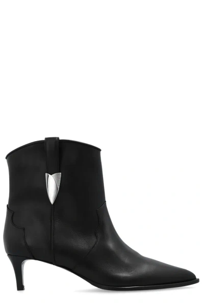Iro Opale Heeled Ankle Boots In Black