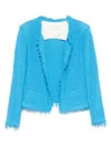 Iro Open-front Jacket In Blue