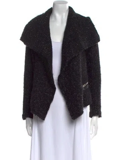 Pre-owned Iro Open Front Sweater In Black