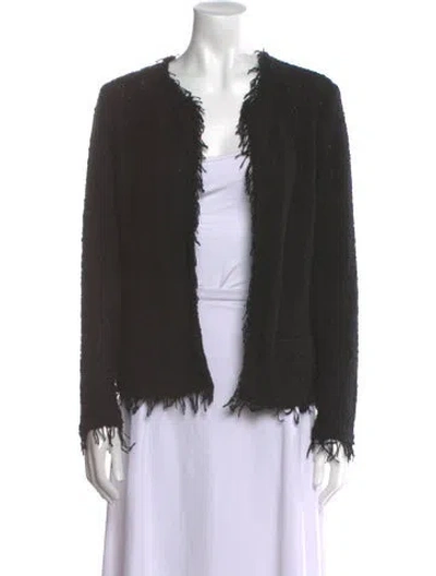Pre-owned Iro Open Front Sweater In Black