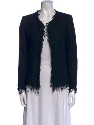 Pre-owned Iro Open Front Sweater In Black