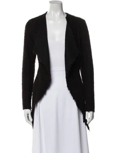 Pre-owned Iro Open Front Sweater In Black