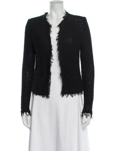 Pre-owned Iro Open Front Sweater In Black