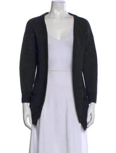 Pre-owned Iro Open Front Sweater In Black