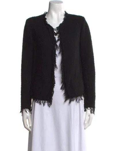 Pre-owned Iro Open Front Sweater In Black