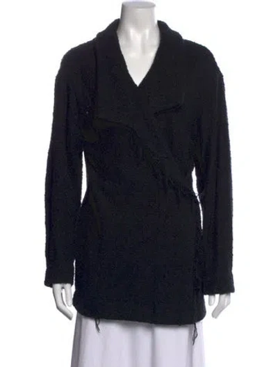 Pre-owned Iro Open Front Sweater In Black