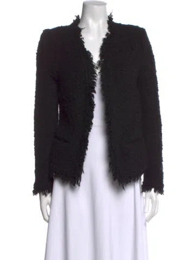 Pre-owned Iro Open Front Sweater In Black