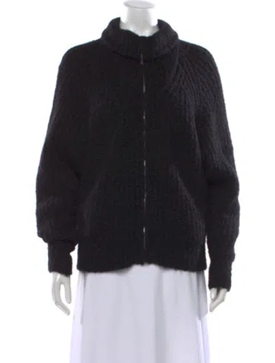 Pre-owned Iro Open Front Sweater In Black