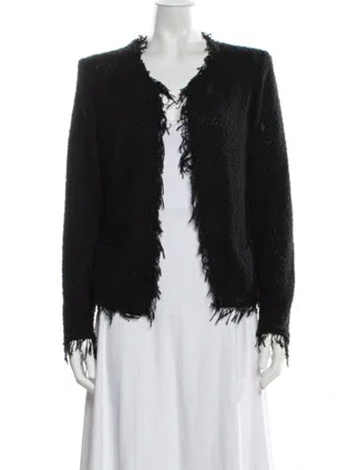 Pre-owned Iro Open Front Sweater In Black