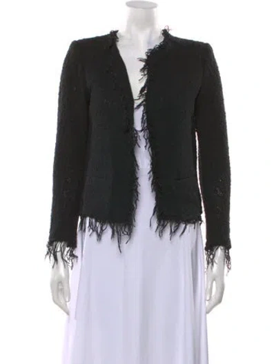 Pre-owned Iro Open Front Sweater In Black