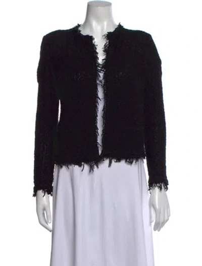 Pre-owned Iro Open Front Sweater In Black