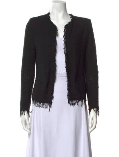 Pre-owned Iro Open Front Sweater In Black