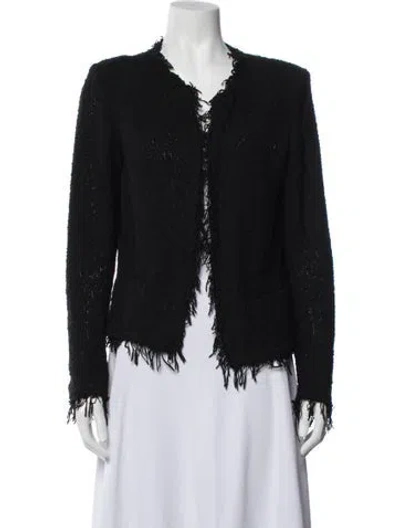 Pre-owned Iro Open Front Sweater In Black