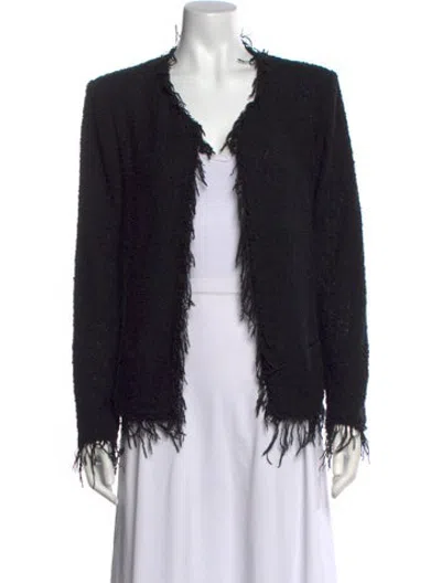 Pre-owned Iro Open Front Sweater In Black