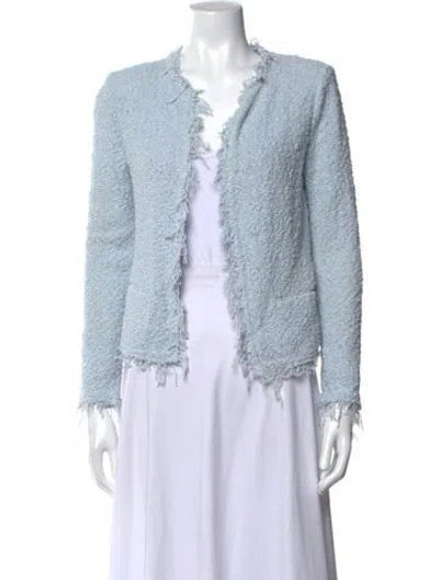 Pre-owned Iro Open Front Sweater In Blue