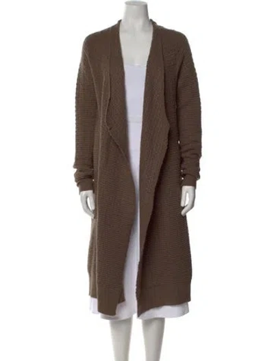 Pre-owned Iro Open Front Sweater In Brown