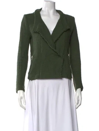 Pre-owned Iro Open Front Sweater In Green