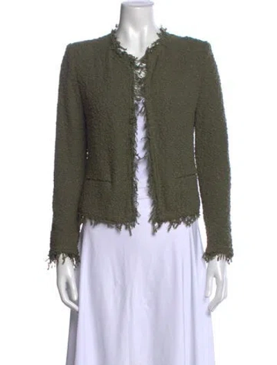 Pre-owned Iro Open Front Sweater In Grey