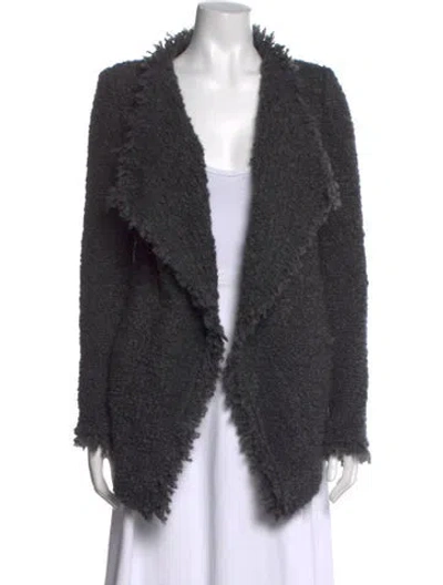 Pre-owned Iro Open Front Sweater In Grey