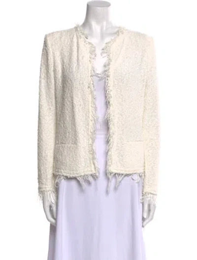 Pre-owned Iro Open Front Sweater In Neutral