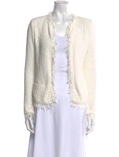 Pre-owned Iro Open Front Sweater In Neutral