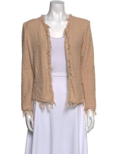 Pre-owned Iro Open Front Sweater In Neutral