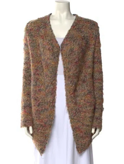 Pre-owned Iro Open Front Sweater In Neutral