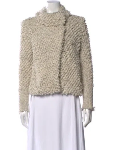 Pre-owned Iro Open Front Sweater In Neutral