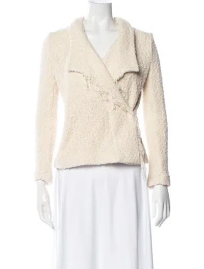 Pre-owned Iro Open Front Sweater In Neutral